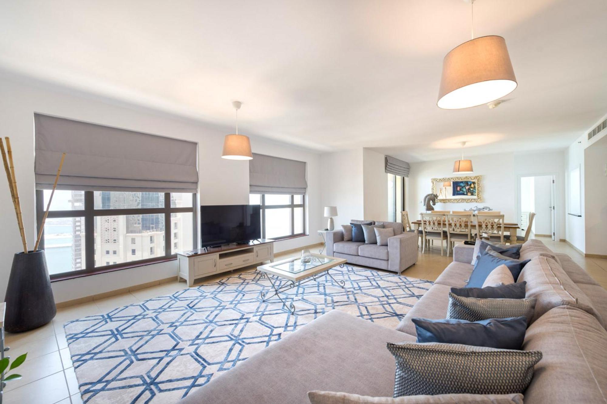Stunning Marina & Sea View 4 Bedroom Apartment, Murjan 6 Jumeriah Beach 두바이 외부 사진